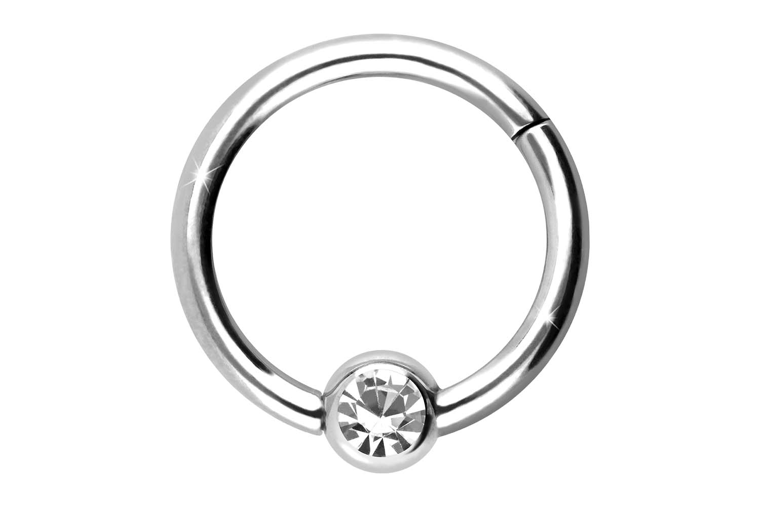 Titan Segmentring Clicker Piercing KRISTALL ++SALE++